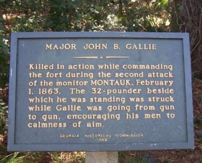 Major John B. Gallie Marker image. Click for full size.