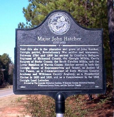 Major John Hatcher Marker image. Click for full size.