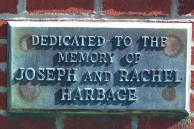 Joseph and Rachel Harbage Marker image. Click for full size.