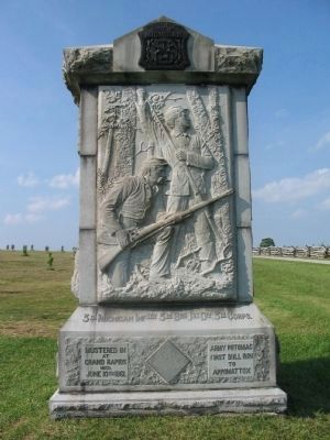 3rd Michigan Infantry Monument. Click for full size. 3rd Michigan Infantry Monument image. Click for full size.