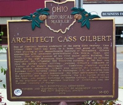 Architect Cass Gilbert Marker image. Click for full size.
