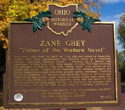 Zane Grey Marker image. Click for full size.