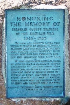 Franklin County Soldiers of the Mexican War Memorial. Click for full size. Franklin County Soldiers of the Mexican War Memorial image. Click for full size.