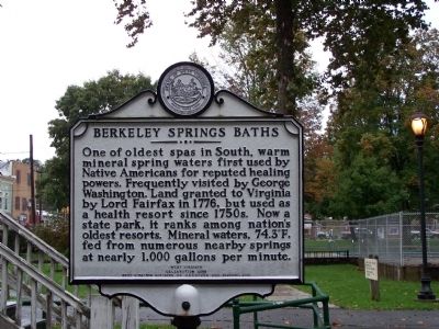 Berkeley Springs Baths Marker image. Click for full size.
