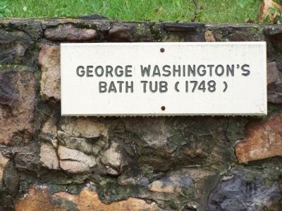 George Washington's Bath Tub (1748) image. Click for full size.