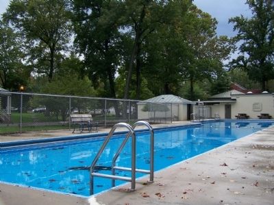 Swimming Pool fed by spring water. image. Click for full size.