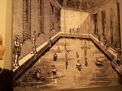Sketch of Baths in the 1880's. image. Click for full size.