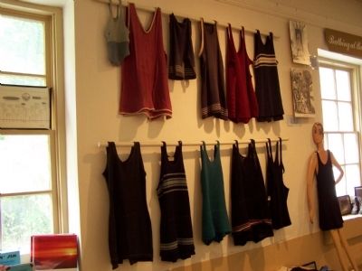 Display of women's bathing suits. image. Click for full size.