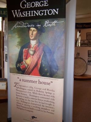 George Washington display in Berkeley Springs Museum image. Click for full size.