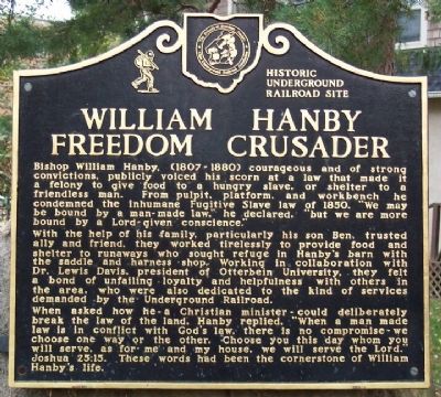 William Hanby, Freedom Crusader Marker image. Click for full size.