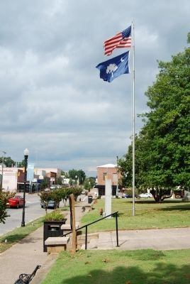 Saluda County Veterans Memorial Marker - Looking North image. Click for full size.