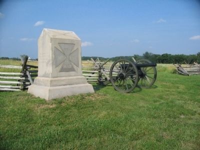 5th Massachusetts Battery Monument. Click for full size. 5th Massachusetts Battery Monument image. Click for full size.