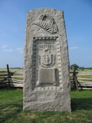 Ninth Massachusetts Battery Monument. Click for full size. Ninth Massachusetts Battery Monument image. Click for full size.