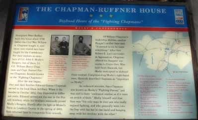 The Chapman-Ruffner House Marker image. Click for full size.