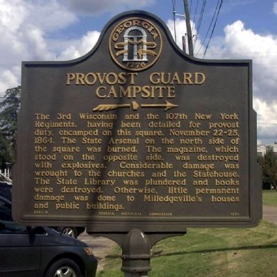 Provost Guard Campsite Marker. Click for full size. Provost Guard Campsite Marker image. Click for full size.