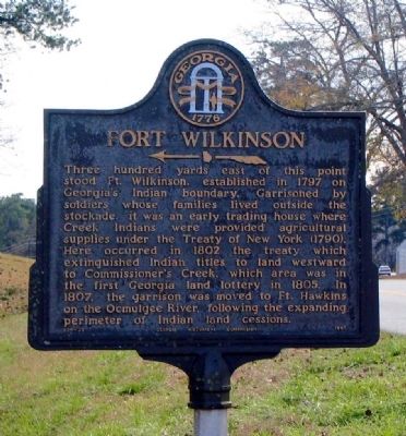 Fort Wilkinson Marker image. Click for full size.