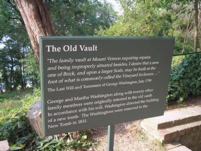 The Old Vault Marker. Click for full size. The Old Vault Marker image. Click for full size.