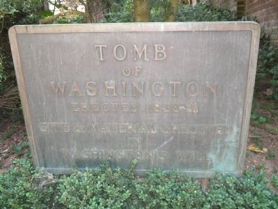 Tomb of Washington Marker image. Click for full size.