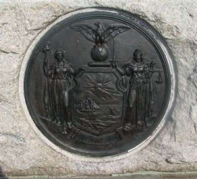 State Seal at Base of Monument. Click for full size. State Seal at Base of Monument image. Click for full size.