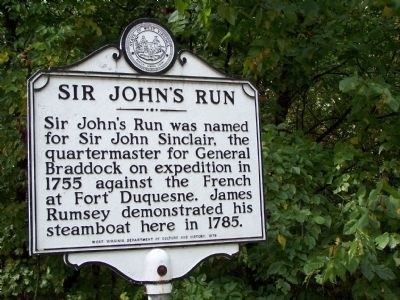 Sir John's Run Marker image. Click for full size.