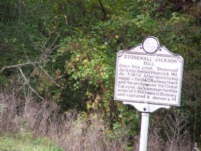 "Stonewall" Jackson Hill Marker image. Click for full size.