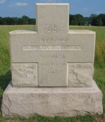 139th Pennsylvania Volunteers Monument image. Click for full size.