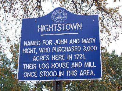 Hightstown Marker image. Click for full size.