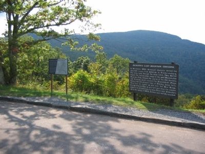 Markers at Fishers Gap Overlook. Click for full size. Markers at Fishers Gap Overlook image. Click for full size.
