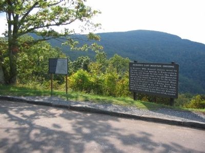 Markers at Fishers Gap Overlook image. Click for full size.