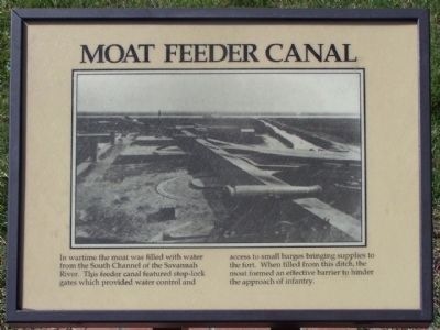 Moat Feeder Canal Marker image. Click for full size.