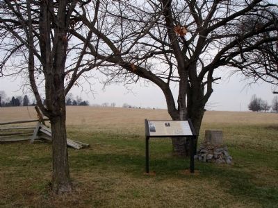 Marker next to Woodson's Missouri Cavalry Monument image. Click for full size.