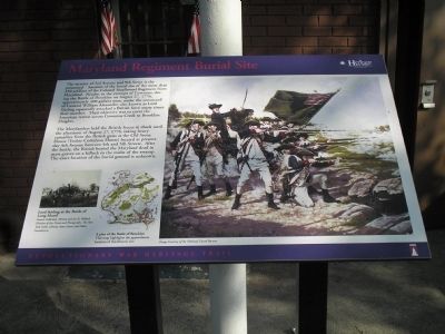 Maryland Regiment Burial Site Marker image. Click for full size.