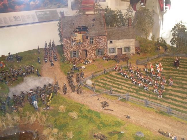Diorama of Fighting at Old Stone House. Click for full size. Diorama of Fighting at Old Stone House image. Click for full size.