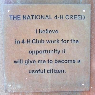 The National 4-H Creed image. Click for full size.