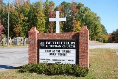 Bethlehem Lutheran Church Sign image. Click for full size.