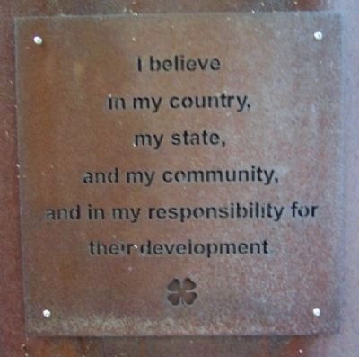 4-H Creed - My Responsibility image. Click for full size.