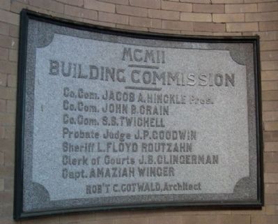 Building Commission Marker image. Click for full size.