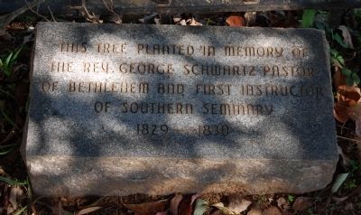Bethlehem Lutheran Church Cemetery - Memorial to Rev. George Schwartz image. Click for full size.