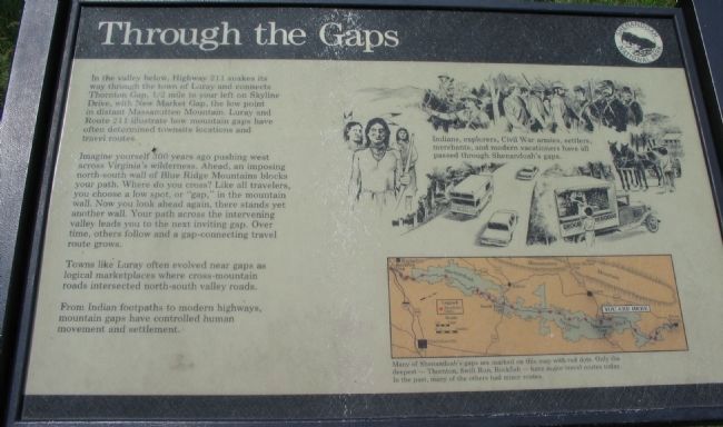 Through the Gaps Marker. Click for full size. Through the Gaps Marker image. Click for full size.