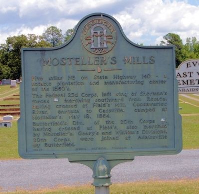 Mosteller's Mills Marker. Click for full size. Mosteller's Mills Marker image. Click for full size.