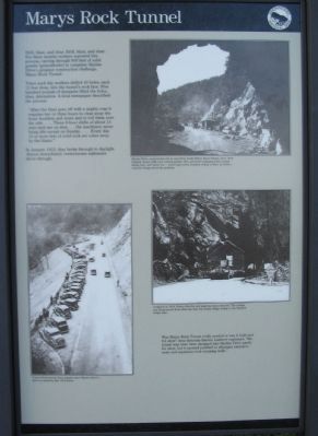 Marys Rock Tunnel Marker. Click for full size. Marys Rock Tunnel Marker image. Click for full size.