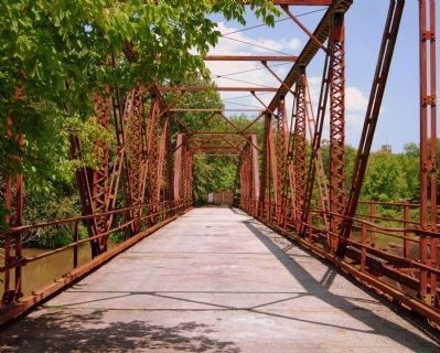 Iron Bridge Spanning Lawson's Fork Creek image. Click for full size.
