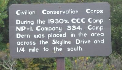 Civilian Conservation Camp Marker image. Click for full size.
