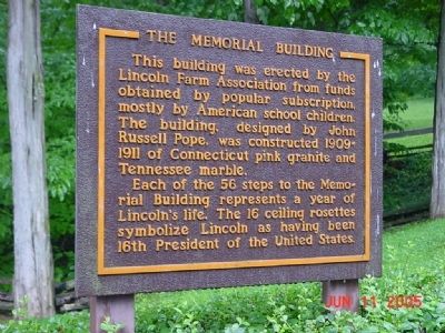 The Memorial Building Marker image. Click for full size.