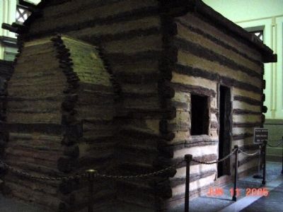 Model of Lincoln's Birthplace image. Click for full size.