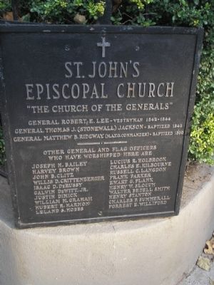 The Church of the Generals Marker image. Click for full size.
