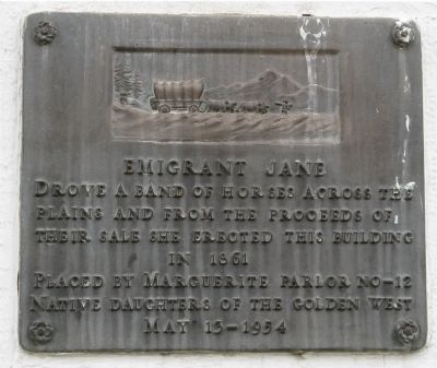 Emigrant Jane Marker. Click for full size. Emigrant Jane Marker image. Click for full size.