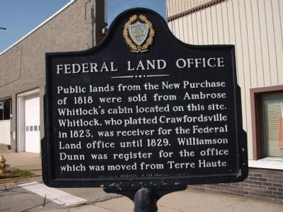 View looking West - - Federal Land Office Marker image. Click for full size.