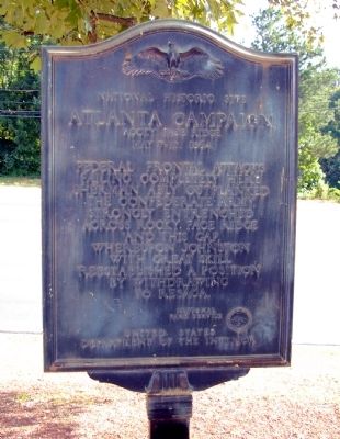 Atlanta Campaign Marker. Click for full size. Atlanta Campaign Marker image. Click for full size.