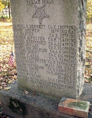 Lower Section of  Marker image. Click for full size.